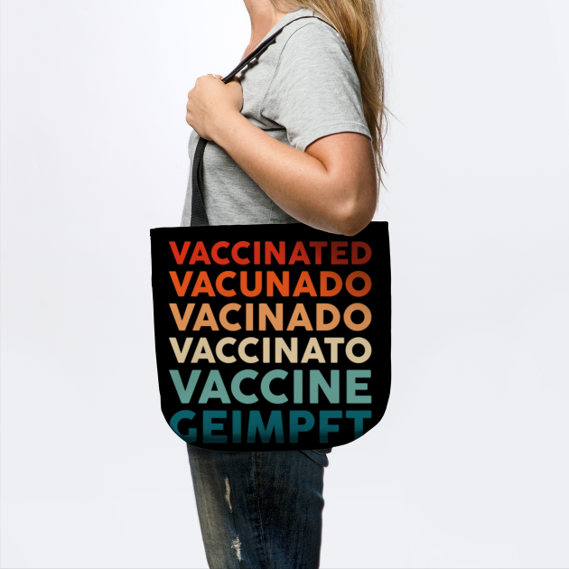 Vaccinated Vacunado Vacinado Vaccinato Vaccine Retro ...