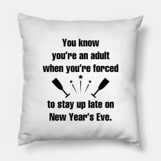 Adult New Year’s Eve Pillow