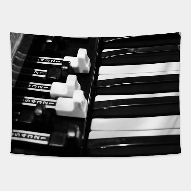 Hammond B3 Organ Tapestry by Douglas E. Welch Design and Photography