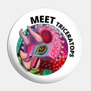 Jurassic World Meet Triceratops Pin