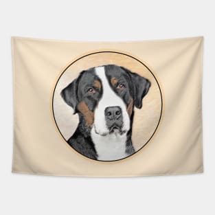 Greater Swiss Mountain Dog Painting - Original Art Tapestry