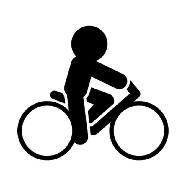 Bike Riding Icon - Bike Riding - Kids Long Sleeve T-Shirt | TeePublic