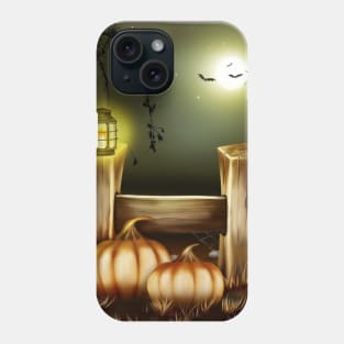 Halloween Pumpkins & Bats Phone Case