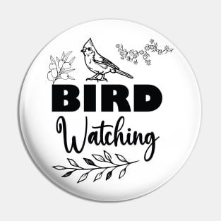 Birdwatching Art Design Pin