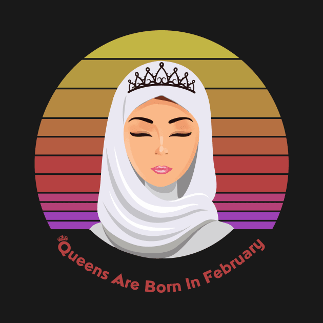 Queens are born in February Female in Hijab by SweetMay