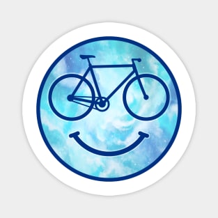 Funny Bicycle Bike Smiley Face Magnet