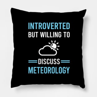 Introverted Meteorology Meteorologist Pillow