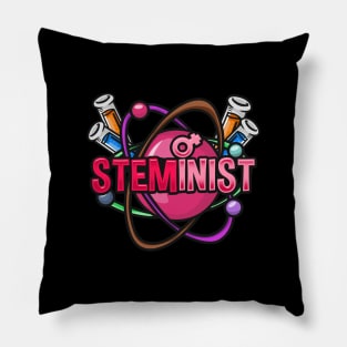 Steminist Geeks design for feminist scientists Pillow