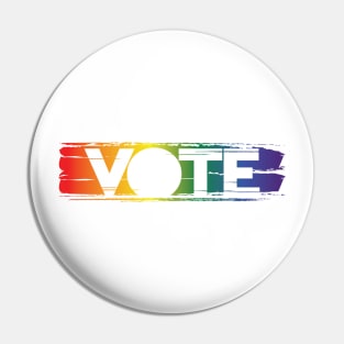 Vote Gay Pride Pin