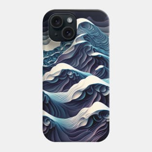 great wave crystallized Phone Case