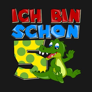 Ich bin schon 5 Krokodil / Dino Geschenk T-Shirt