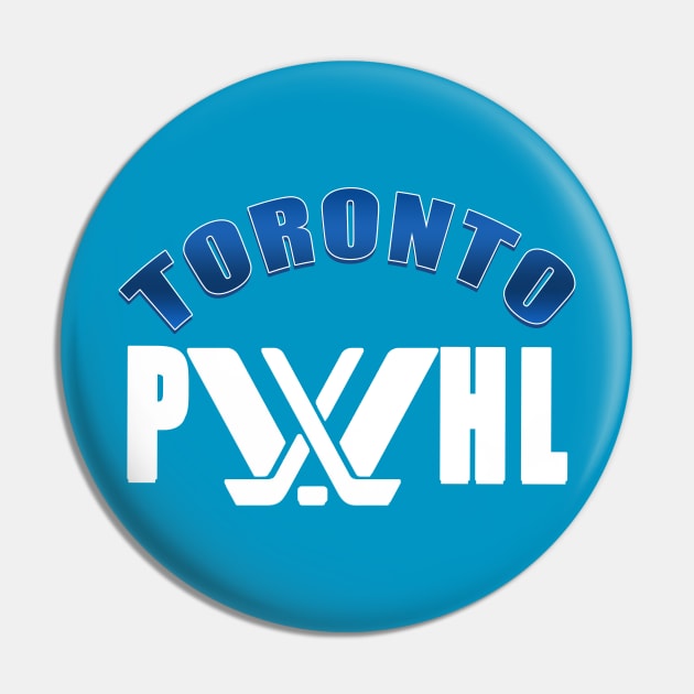 Gradient blue Toronto with white pwhl logo Pin by thestaroflove