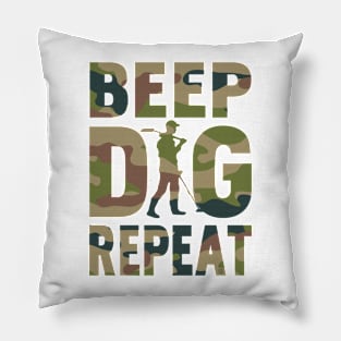 Detectorists Camo Edition by Eye Voodoo Pillow