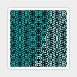 Floral pattern in teal Magnet