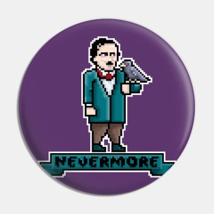 Pixel Poe Nevermore Pin