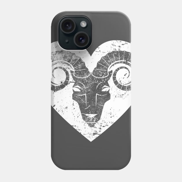 Aries Animal Vintage Personality Horoscope Zodiac Phone Case by roarr