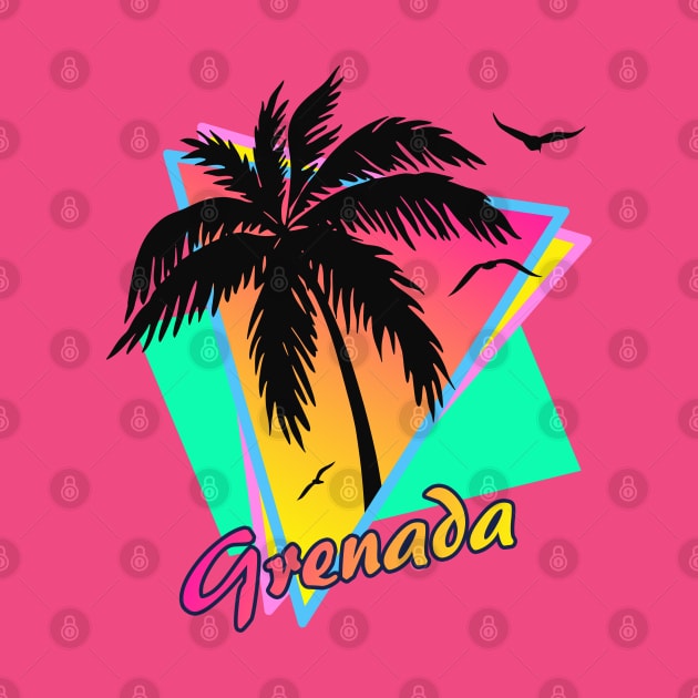 Grenada Cool 80s Sunset by Nerd_art