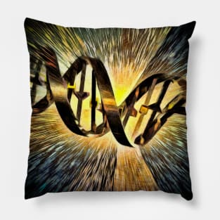 DNA Strand Artwork Pillow