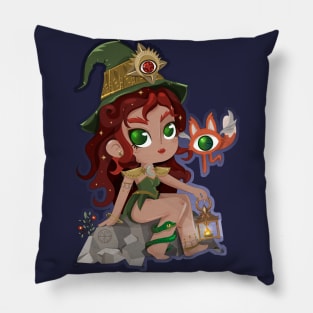 Wicca Witch Magic Girl Power Pillow