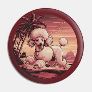 Vintage Retro Poodle Dog Pin