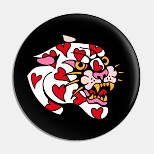 Panther heart Pin