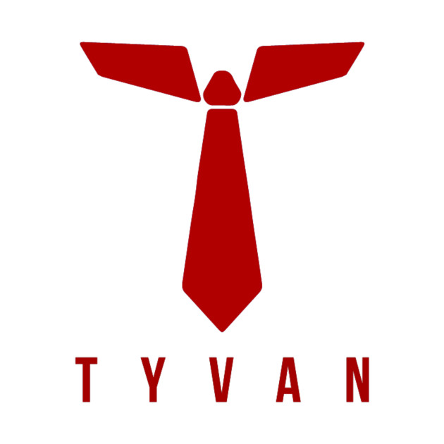 TyvanTV Logo w/TYVAN - Red by Tyvan