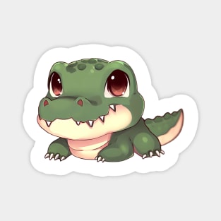 Cute Crocodile - Made by AI Magnet