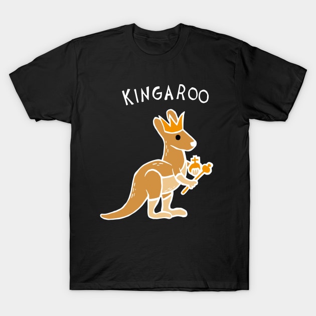 Kingaroo Kangaroo TeePublic T-Shirt | - (White) Kangaroo 