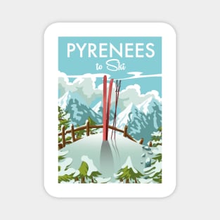 Pyrenees To Ski Magnet