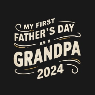 First Time Grandpa Est 2024 T-Shirt