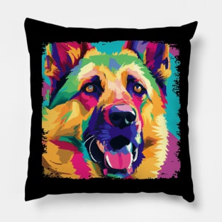 German Shepherd Dog Pop Art - Dog Lover Gifts Pillow