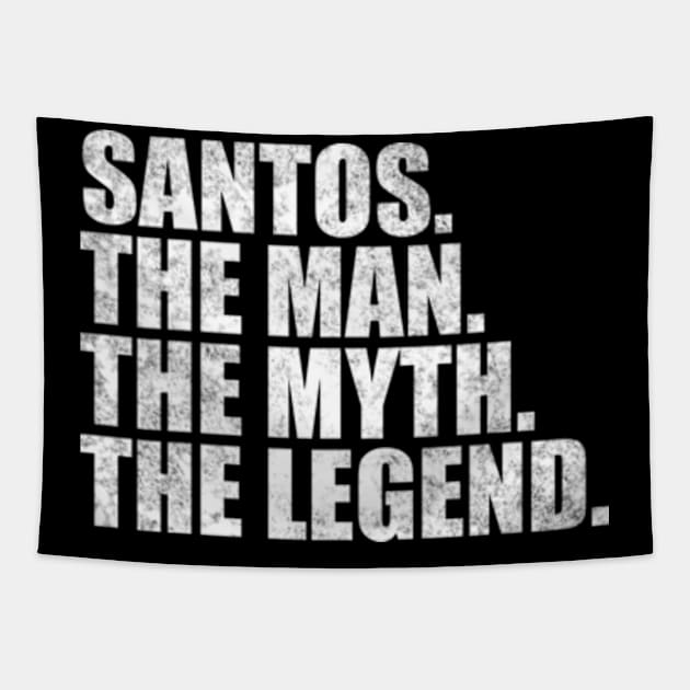 Santos Legend Santos Name Santos given name Tapestry by TeeLogic