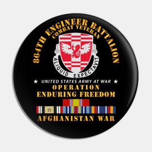 864th Eng Bn - Enduring Freedom Veteran w AFGHAN SVC Pin