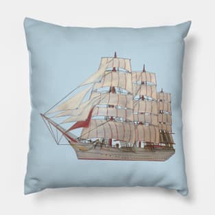 Frigate ship Pillow