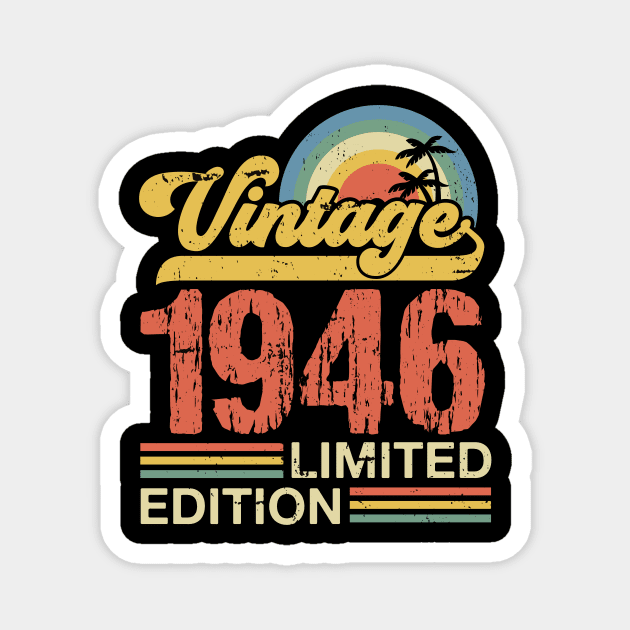 Retro vintage 1946 limited edition Magnet by Crafty Pirate 