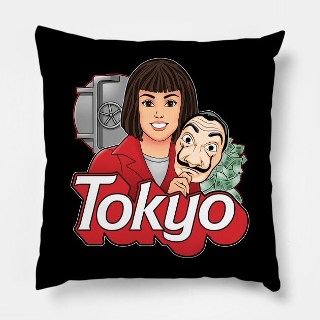 Tokyo Superstar Pillow by Andriu