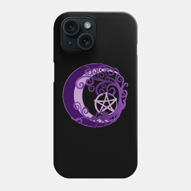 Wiccan Pagan Witch Tree of Life, As Above, So Below Art pentacle Phone Case by BeesEz