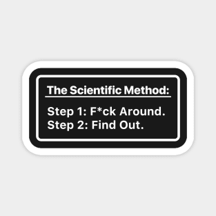 The Scientific Method. Mess up. Find out. Magnet