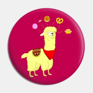 Hungry alpaca Pin