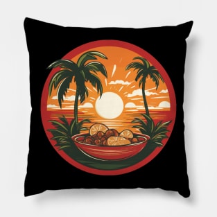 Pad Thai In Paradise Thailand Sunset Pillow