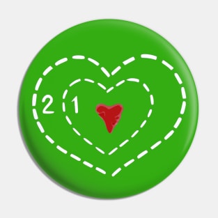 Grinchly Heart Pin