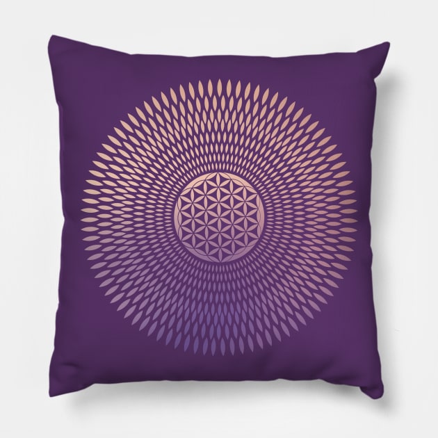 Flower of Life Pillow by Nartissima