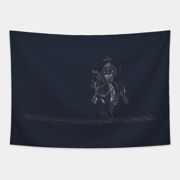 Three Riders Tapestry by gdb2