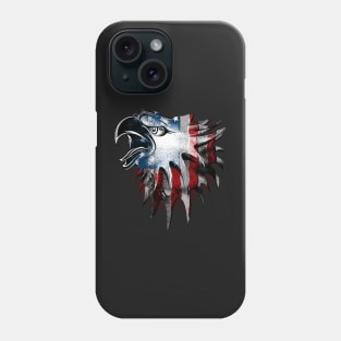 American Bald Eagle Patriotic USA Flag Phone Case