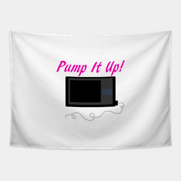 Pump It Up! 2 Pink Tapestry by CatGirl101