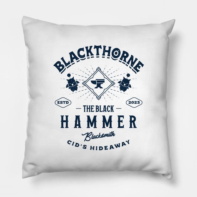 Blackthorne Hideaway Blacksmith Emblem Pillow by Lagelantee