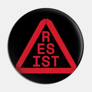 Red Triangle Protocol Pin