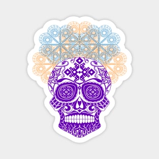 skull in rose candy ecopop Magnet