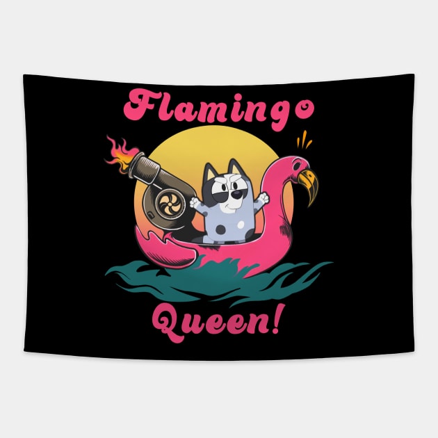 flamingo queen Tapestry by BigM89