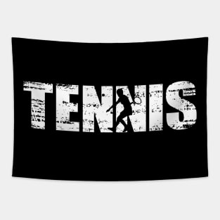 Distressed Look Tennis Gift For Tennis Players Tapestry